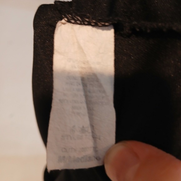 Janette Brown Black Abstract Chain Print Empire Waist Cami Top Size Medium Y2k - Picture 9 of 10